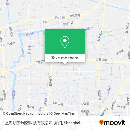 上海明安制塑科技有限公司-东门 map