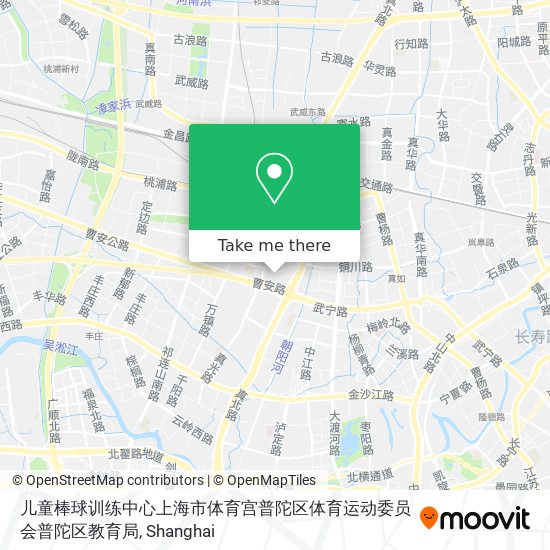 儿童棒球训练中心上海市体育宫普陀区体育运动委员会普陀区教育局 map