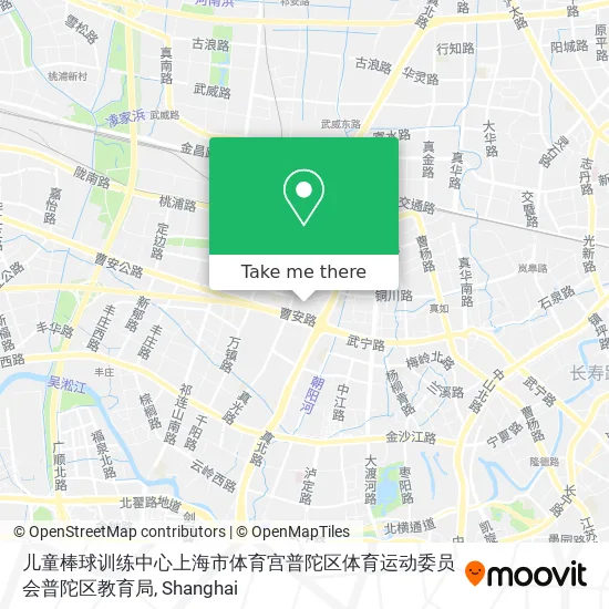 儿童棒球训练中心上海市体育宫普陀区体育运动委员会普陀区教育局 map