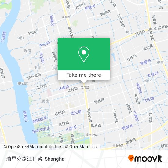 浦星公路江月路 map