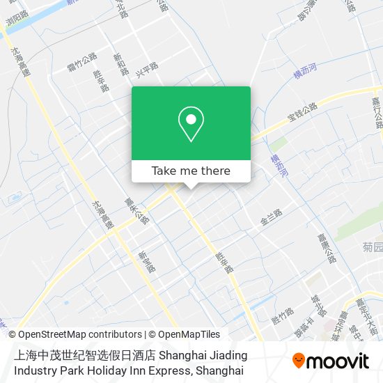 上海中茂世纪智选假日酒店 Shanghai Jiading Industry Park Holiday Inn Express map