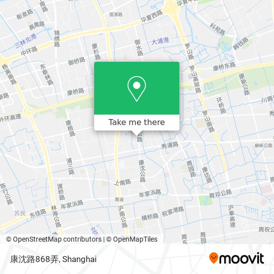 康沈路868弄 map