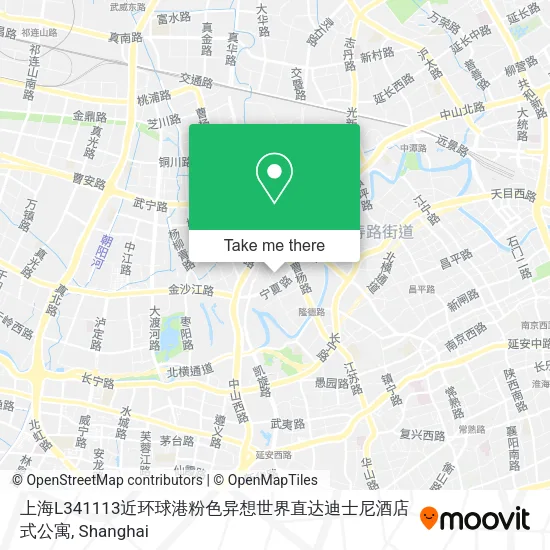 上海L341113近环球港粉色异想世界直达迪士尼酒店式公寓 map
