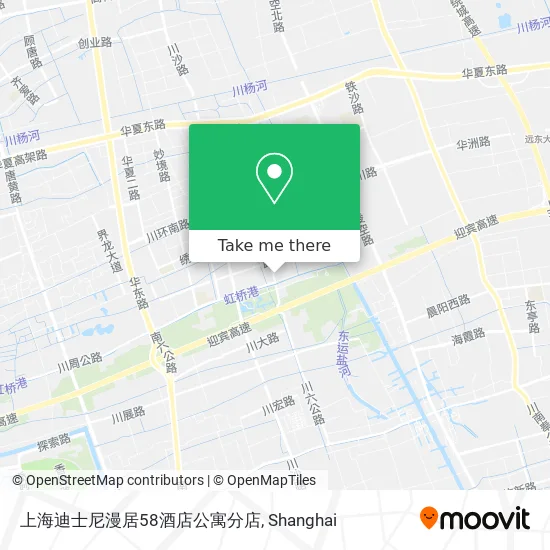 上海迪士尼漫居58酒店公寓分店 map