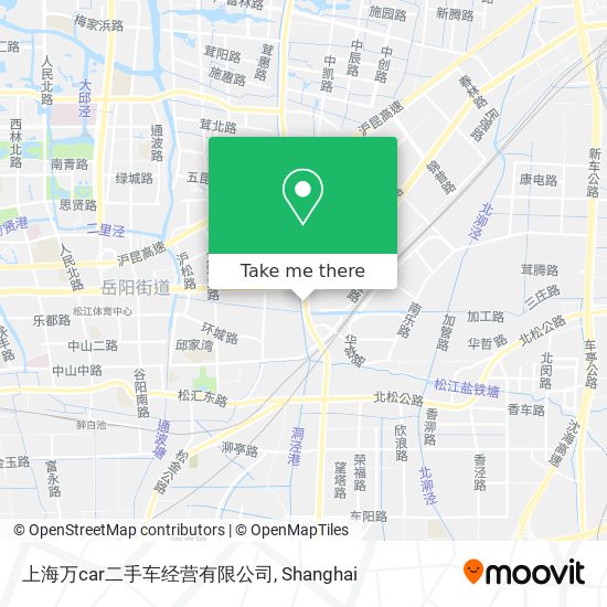 上海万car二手车经营有限公司 map