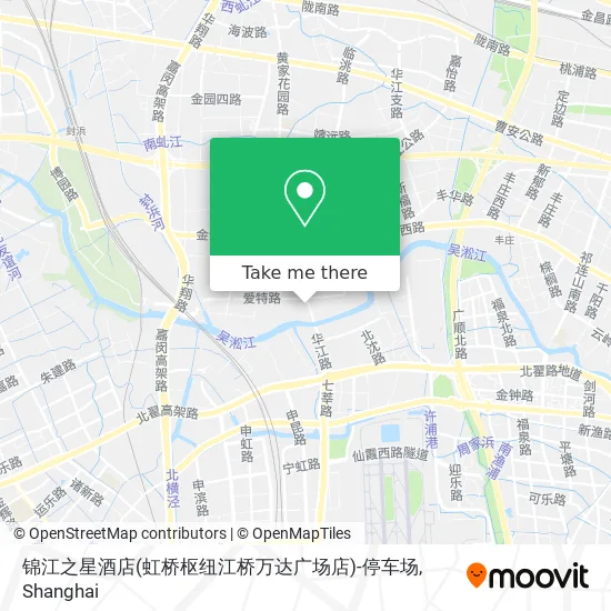锦江之星酒店(虹桥枢纽江桥万达广场店)-停车场 map