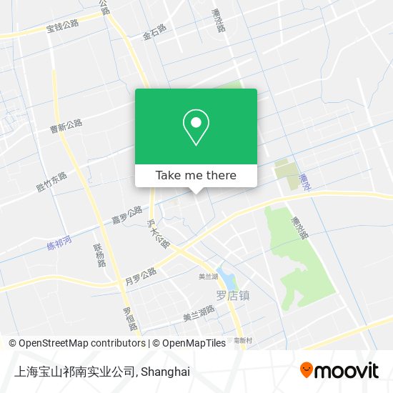 上海宝山祁南实业公司 map