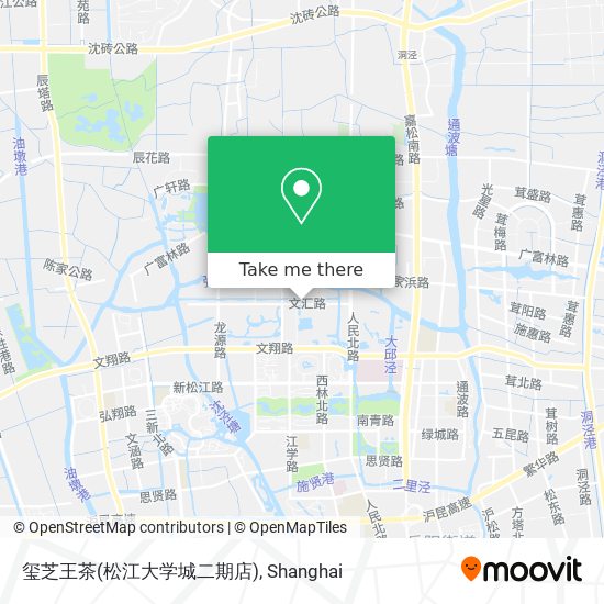 玺芝王茶(松江大学城二期店) map