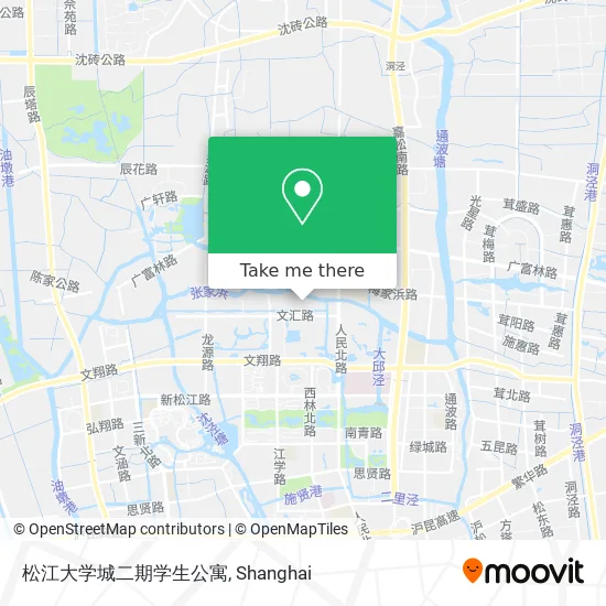 松江大学城二期学生公寓 map