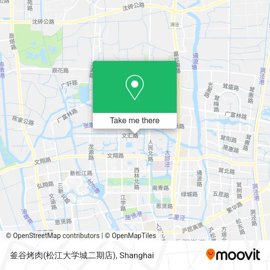 釜谷烤肉(松江大学城二期店) map