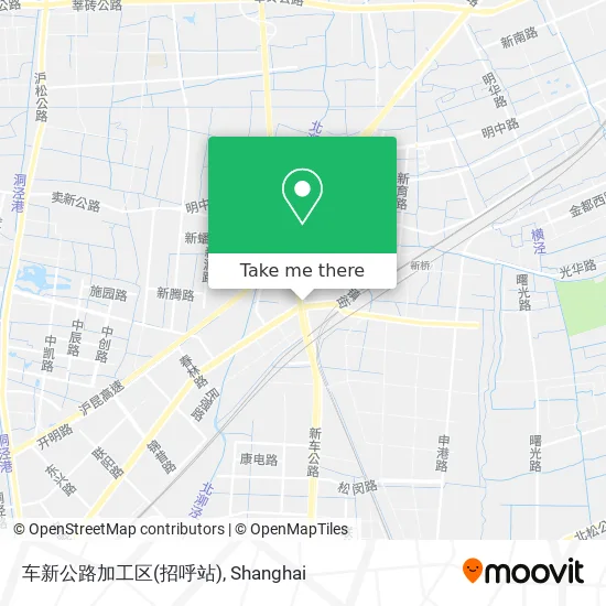 车新公路加工区(招呼站) map