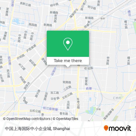 中国上海国际中小企业城 map
