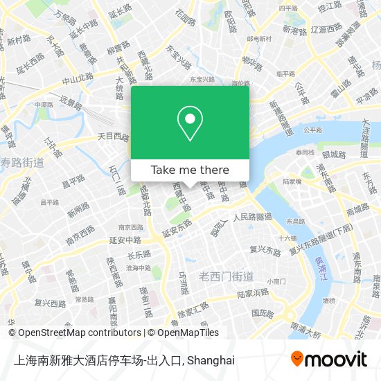 上海南新雅大酒店停车场-出入口 map