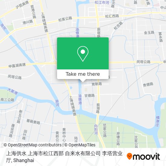 上海供水  上海市松江西部 自来水有限公司 李塔营业厅 map