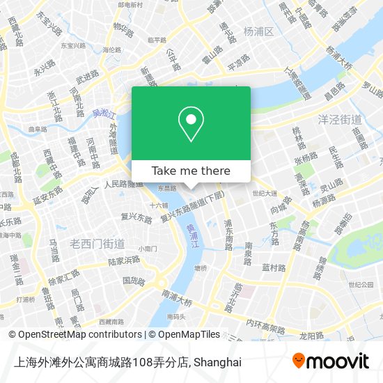 上海外滩外公寓商城路108弄分店 map