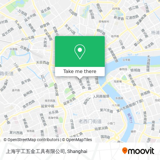 上海宇工五金工具有限公司 map