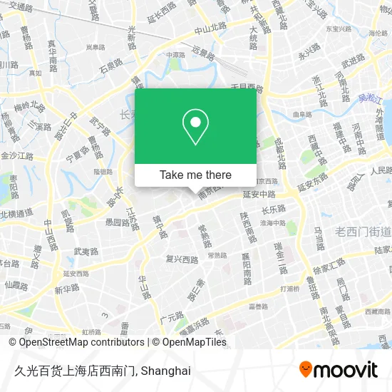 久光百货上海店西南门 map
