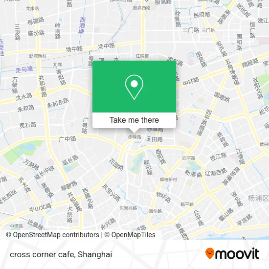 cross corner cafe map