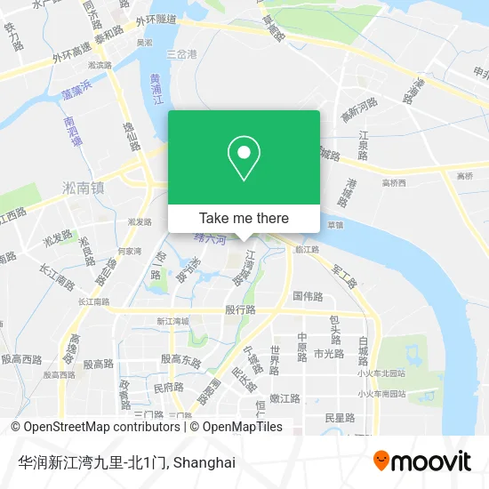 华润新江湾九里-北1门 map