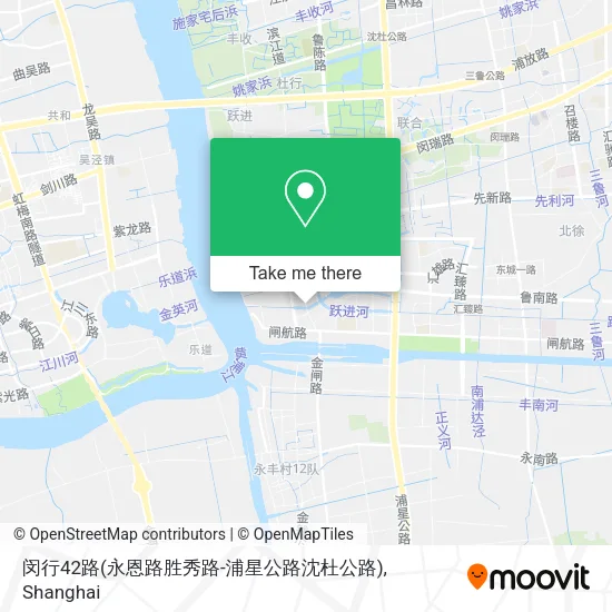 闵行42路(永恩路胜秀路-浦星公路沈杜公路) map