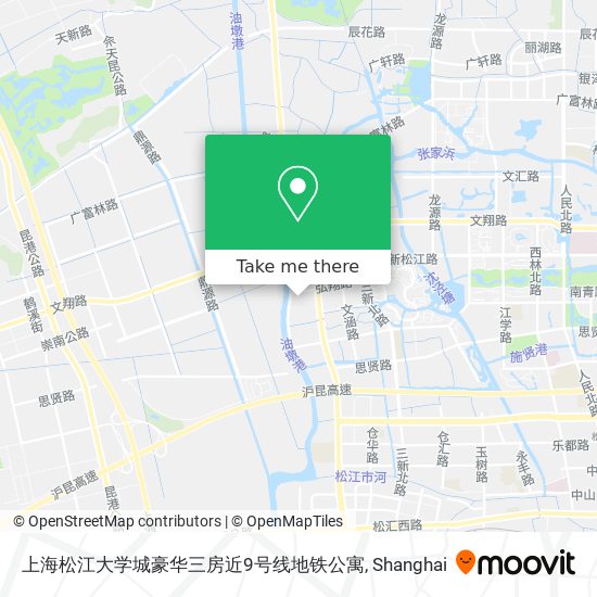 上海松江大学城豪华三房近9号线地铁公寓 map