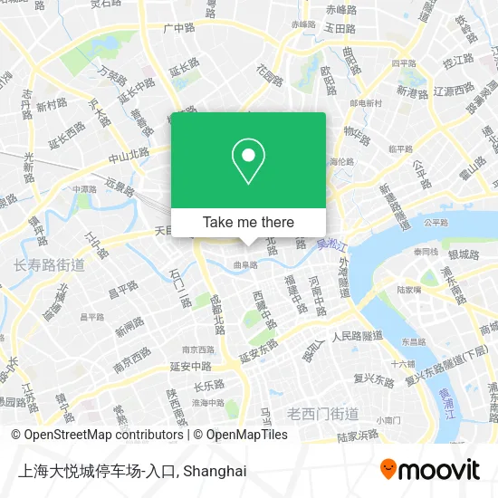 上海大悦城停车场-入口 map