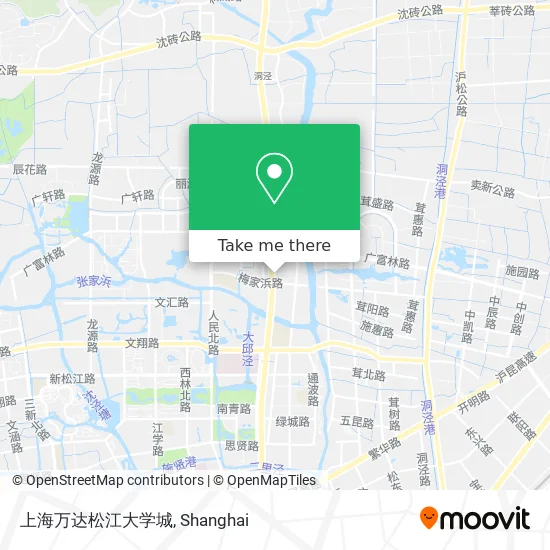 上海万达松江大学城 map