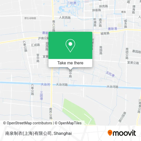 南泉制衣(上海)有限公司 map