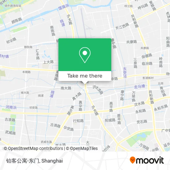 铂客公寓-东门 map