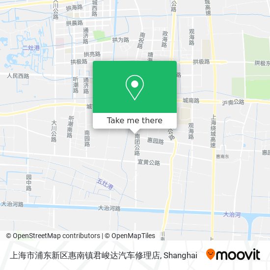 上海市浦东新区惠南镇君峻达汽车修理店 map