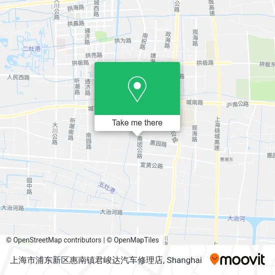 上海市浦东新区惠南镇君峻达汽车修理店 map