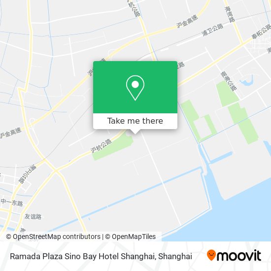 Ramada Plaza Sino Bay Hotel Shanghai map