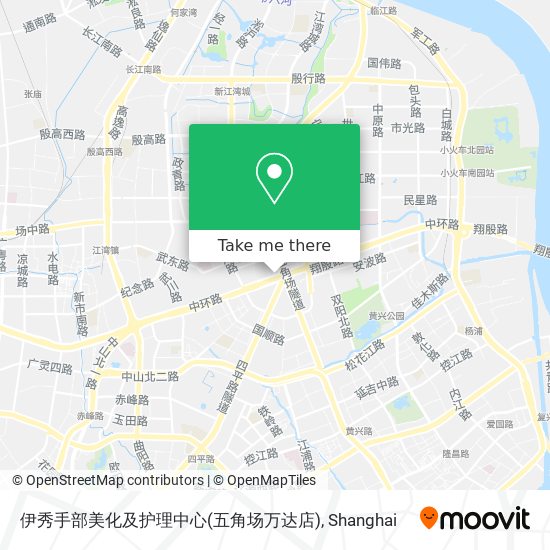 伊秀手部美化及护理中心(五角场万达店) map