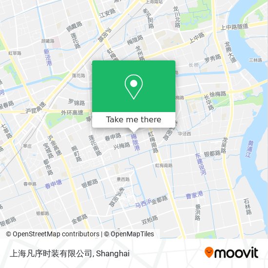 上海凡序时装有限公司 map