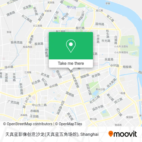 天真蓝影像创意沙龙(天真蓝五角场馆) map