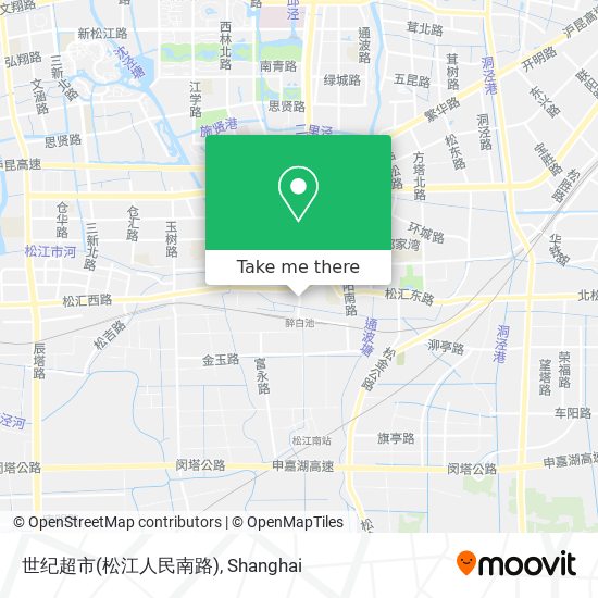 世纪超市(松江人民南路) map