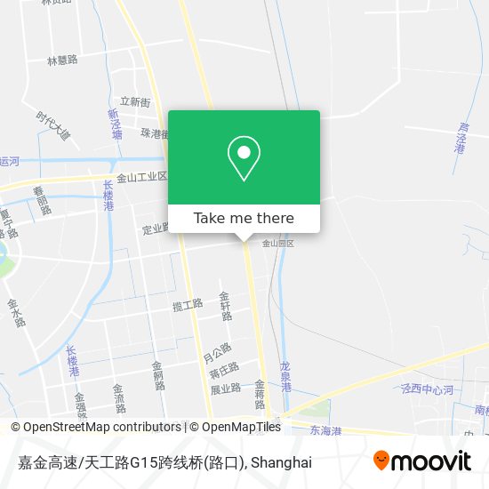 嘉金高速/天工路G15跨线桥(路口) map