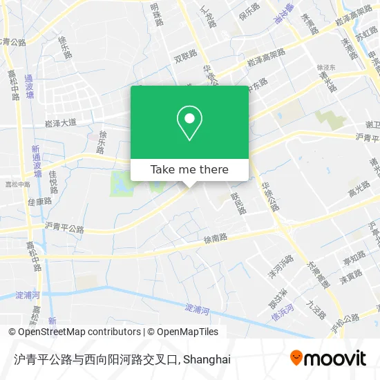 沪青平公路与西向阳河路交叉口 map