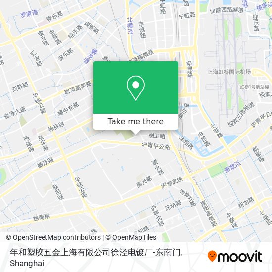 年和塑胶五金上海有限公司徐泾电镀厂-东南门 map
