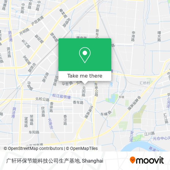 广轩环保节能科技公司生产基地 map