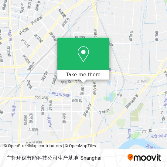 广轩环保节能科技公司生产基地 map