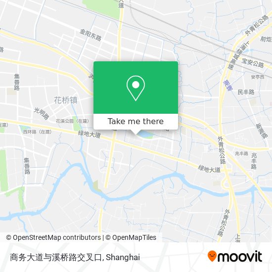 商务大道与溪桥路交叉口 map