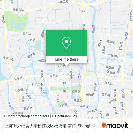 上海对外经贸大学松江校区校史馆-南门 map
