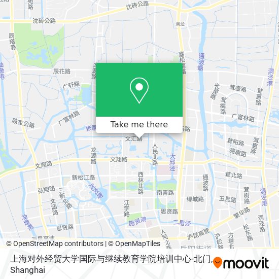 上海对外经贸大学国际与继续教育学院培训中心-北门 map