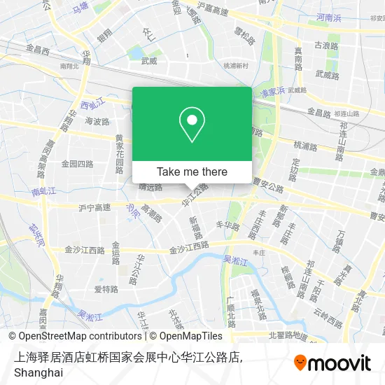 上海驿居酒店虹桥国家会展中心华江公路店 map