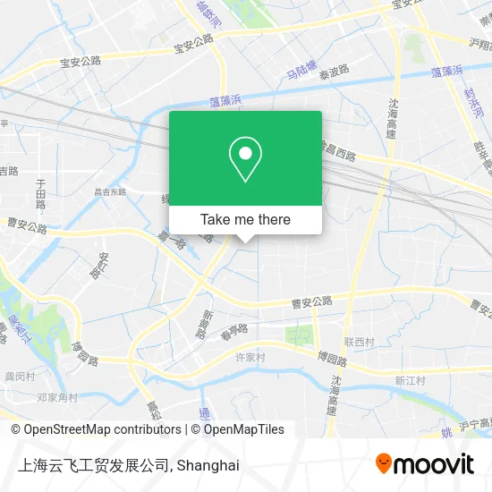 上海云飞工贸发展公司 map