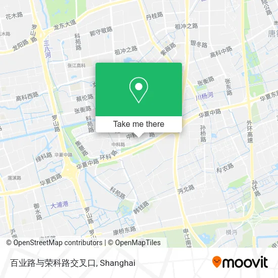 百业路与荣科路交叉口 map