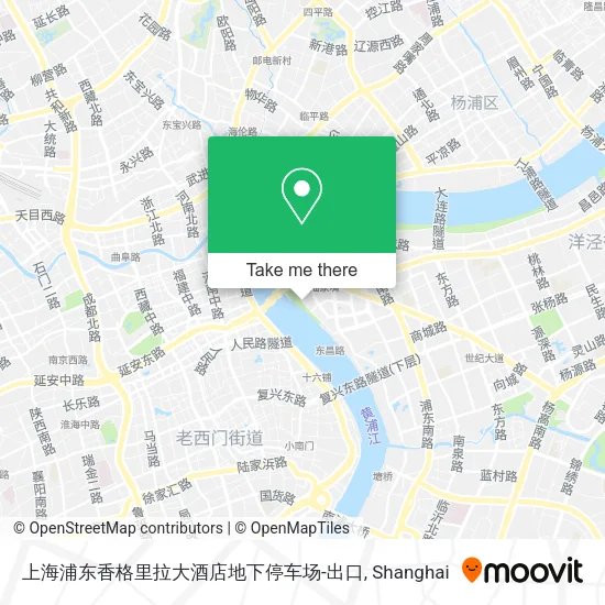 上海浦东香格里拉大酒店地下停车场-出口 map