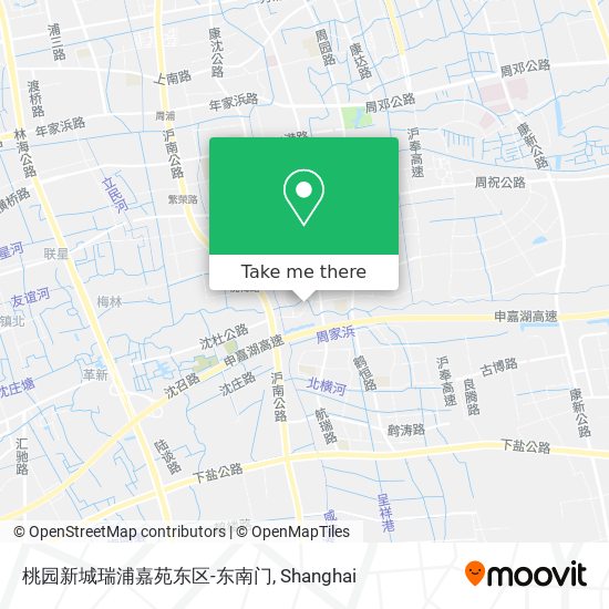 桃园新城瑞浦嘉苑东区-东南门 map