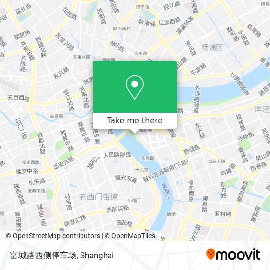 富城路西侧停车场 map